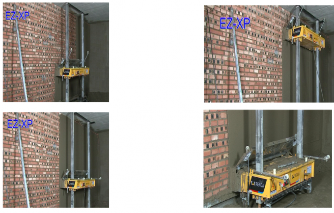 Horizontal Surface Mortar Plastering Wall Render Machine Three Phase / Single Phase