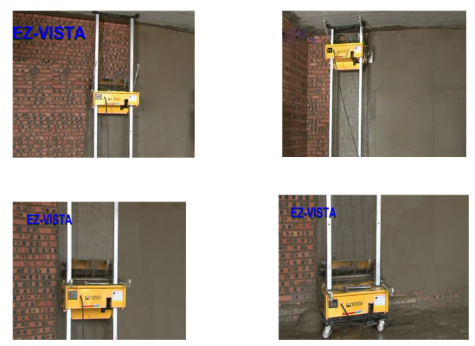 Automatic Mortar Plaster Machine 4mm - 30mm Thick For Blocks Wall Coating