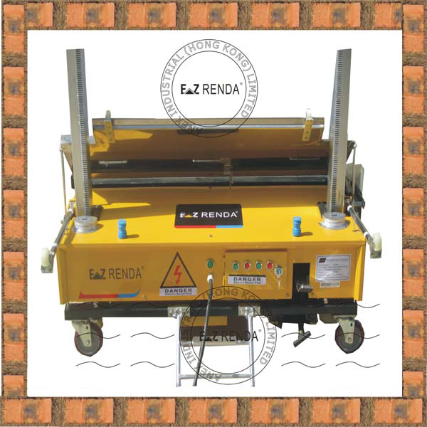 Electronic Gypsum Plaster Machine for Brick Mortar Wall Automatic 90 m² / h