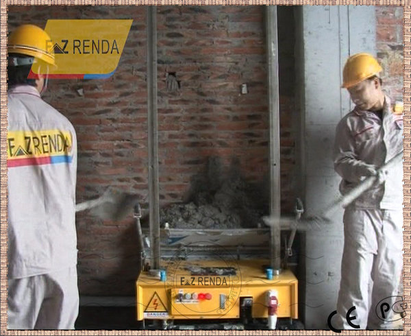 Cement Mortar Wall Plastering Machine With CE Certificate