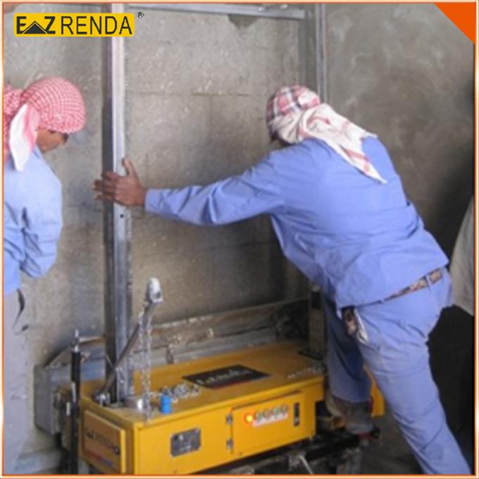 Cement Wall Mortar Plastering Machine 0.75KW / 220V / 50HZ Hydraulic System