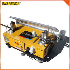 China Three / Single Phase Wall Plastering Machine Yellow , Building Automatic Rendering Machine supplier