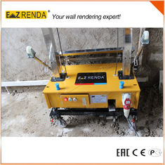 Steel Chain Wall Render Products Mechanical Plastering Machine Yellow Colour