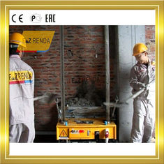 China Clay Mortar Brick Render Cement Plastering Machine Single Phase 220V 0.75KW supplier