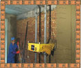 China Ez Renda Wall Plaster Rendering Machine In Vertical And Horizontal Level factory