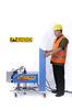 Blue And White Internal Wall Mortar Rendering Machine Auto Positioning System
